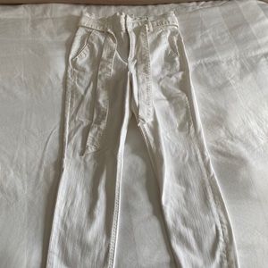 EXPRESS high waisted white pants